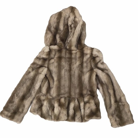 Juicy Couture Jacket Coat Rabbit Fur Size Girls 10 - Picture 5 of 8